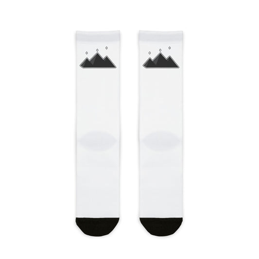 SR BLACK LOGO Crew Socks
