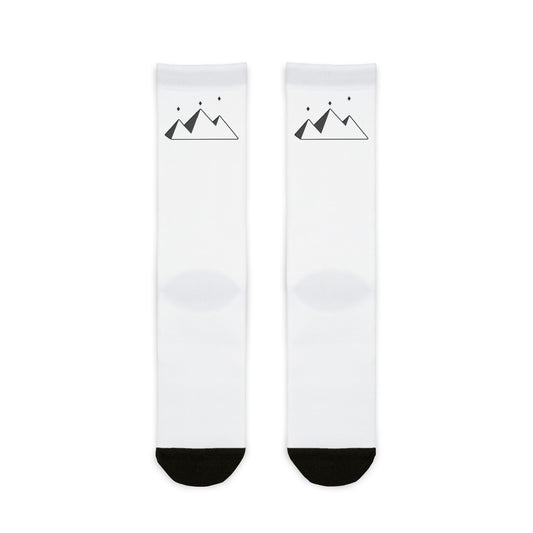 SR WHITE LOGO Crew Socks