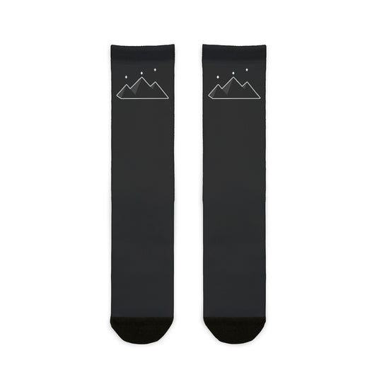 SR BLACK LOGO Crew Socks