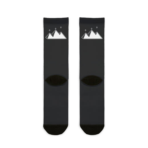 SR BLACK LOGO Crew Socks