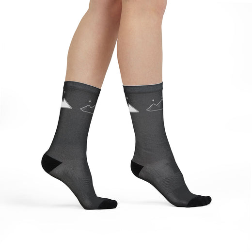 SR BLACK LOGO Crew Socks