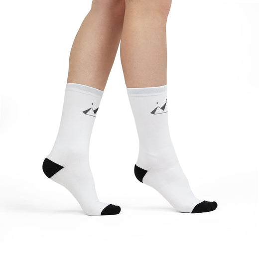 SR WHITE LOGO Crew Socks